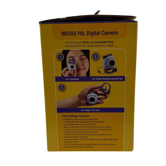 Fujifilm Instax PAL Digital Camera and Mini Link 3 Printer Bundle Blue NEW - Picture 4 of 7